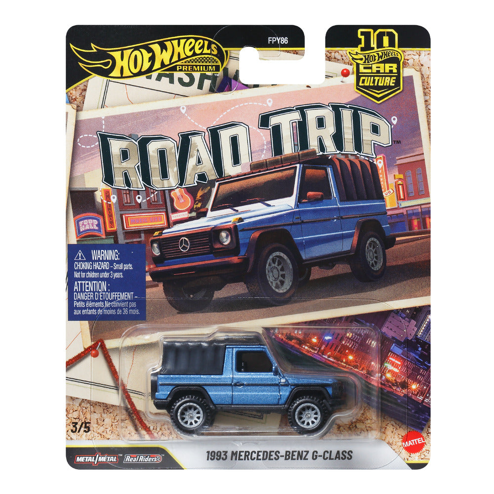 Hot Wheels Premium Car Culture 1993 Mercedes-Benz G-Class Age 3+ Mattel JKF38