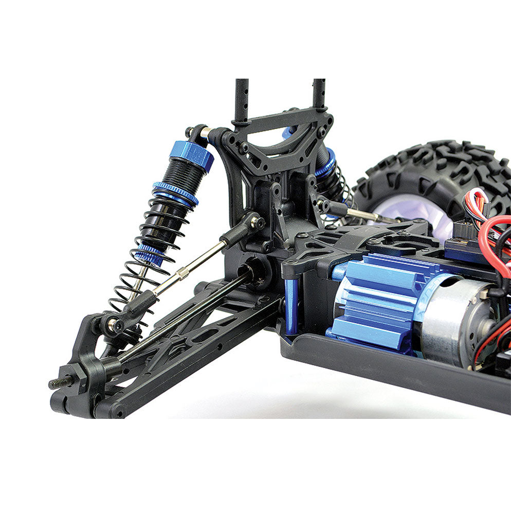 FTX Carnage 2.0 1/10 Brushed Truck 4WD RTR BLUE RC Car Batt Chgr 2.4ghz Radio