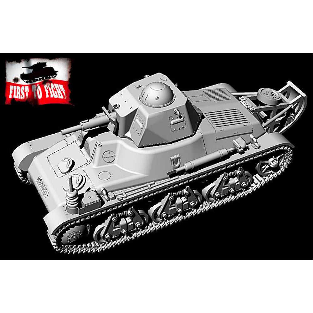 First to Fight Hotchkiss H35 w/37mm SA38 Gun Command Truck 1:72 Model Kit