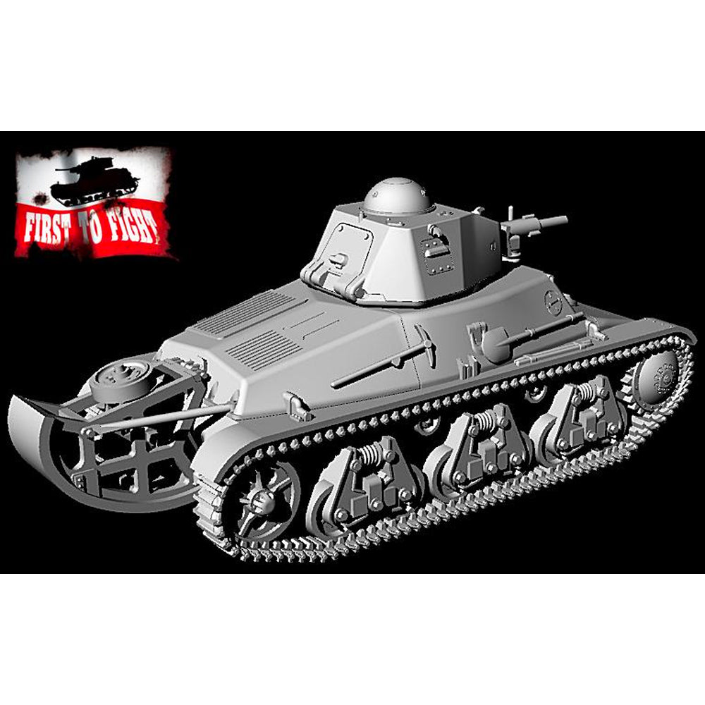 First to Fight Hotchkiss H35 w/37mm SA38 Gun Command Truck 1:72 Model Kit