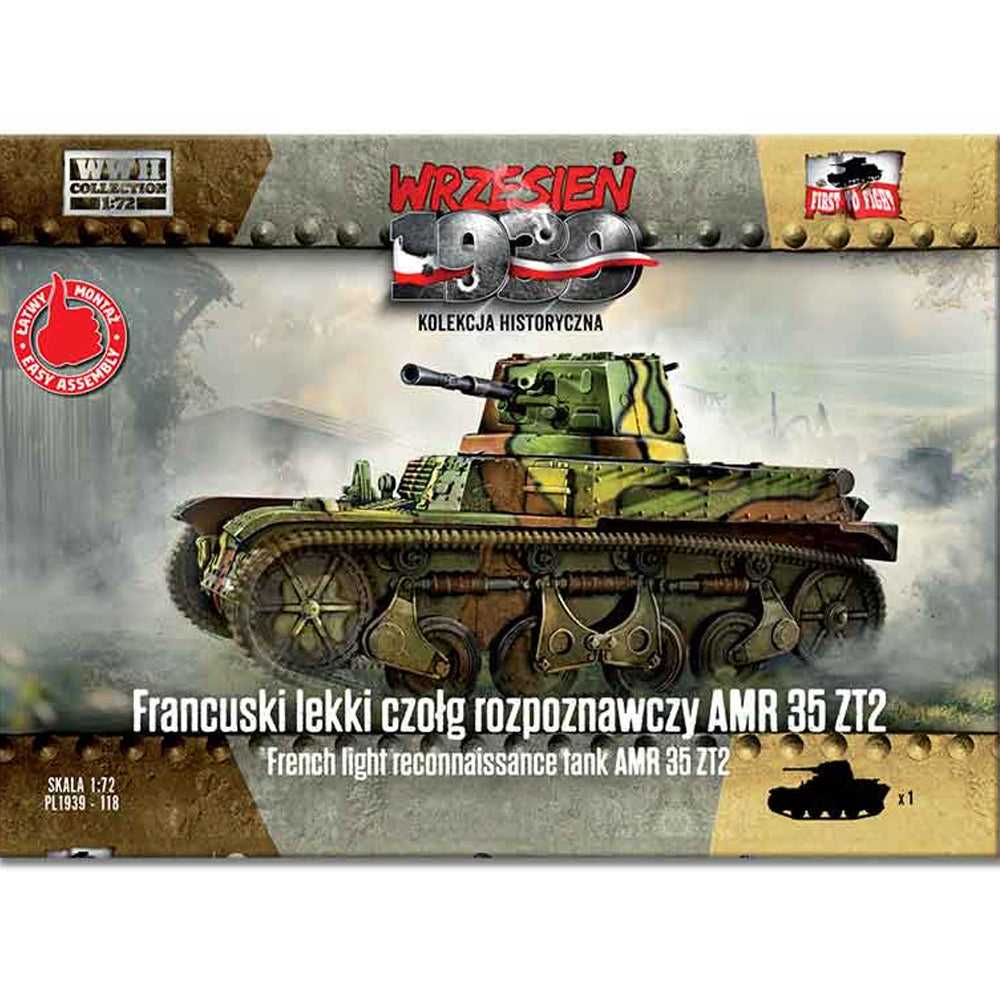 First to Fight 118 AMR 35 ZT2 French Light Recon Tank 1:72 Model Kit