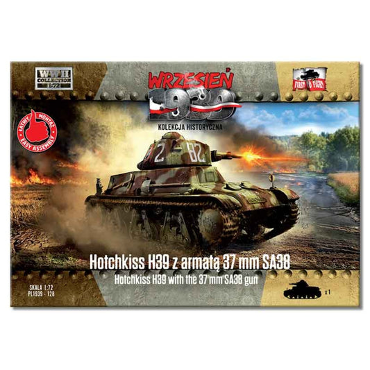 First to Fight FTF128 Hotchkiss H39 with the 37mm SA38 Gun 1:72 Model Kit