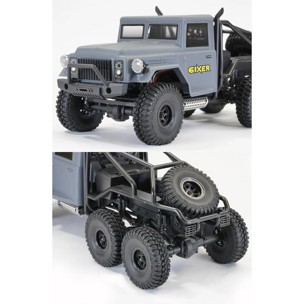 FTX Outback Mini X 6ixer 6x6 1:18 RTR Trail Crawler - Grey 5482GR