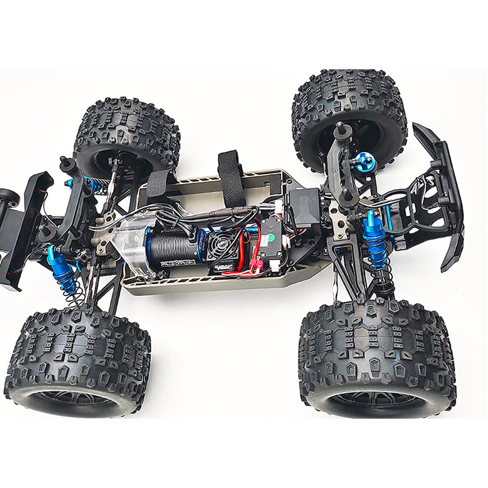FTX Ramraider Brushless 4WD Monster Truck 1:10 RTR RC Car - Green/Blue