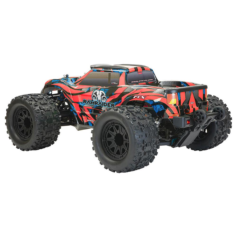 FTX Ramraider Brushless 4WD Monster Truck 1:10 RTR RC Car - Red/Blue