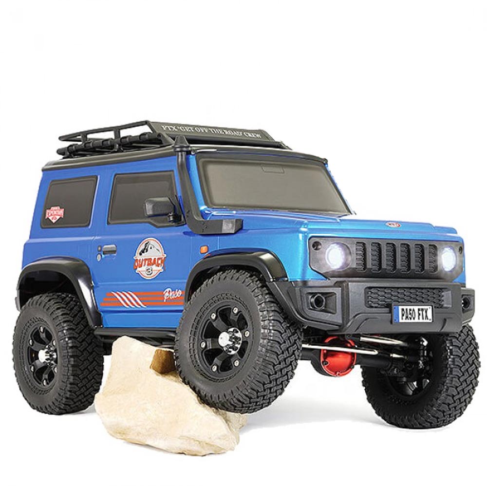 FTX Outback 3 Paso RC Car 1:10 RTR Trail Crawler Blue