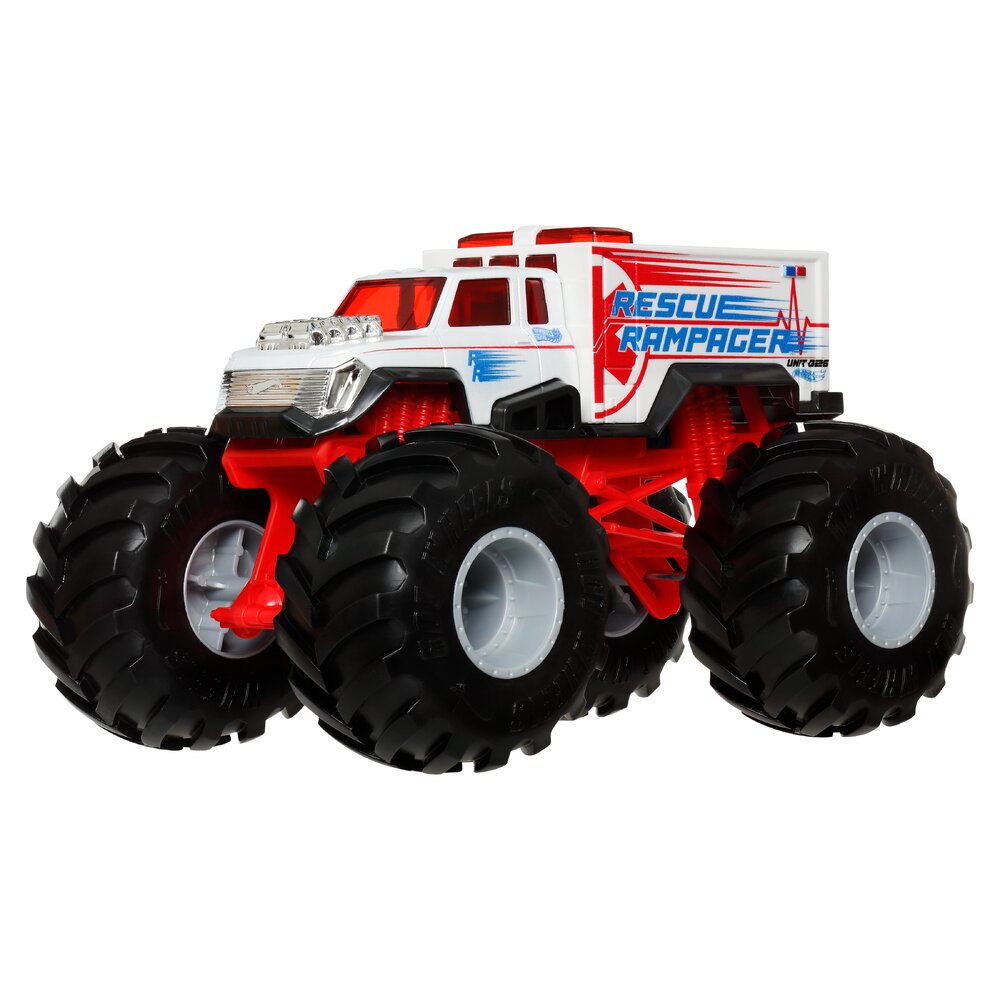 Hot Wheels Monster Trucks Oversized Rescue Rampager 1:24 Age 3+ Mattel JHY97