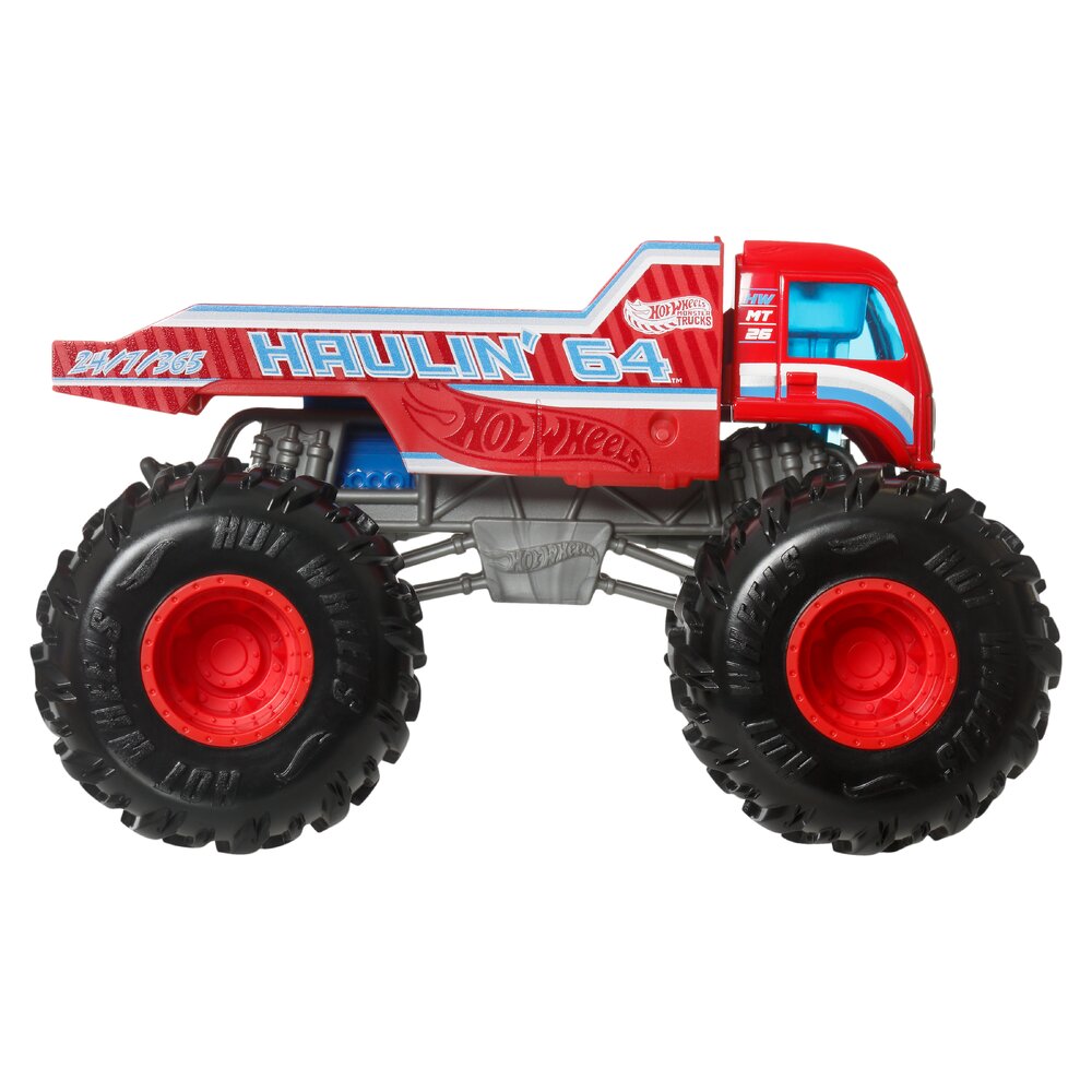 Hot Wheels Monster Trucks Oversized Haulin' 64 1:24 Age 3+ Mattel JJB05