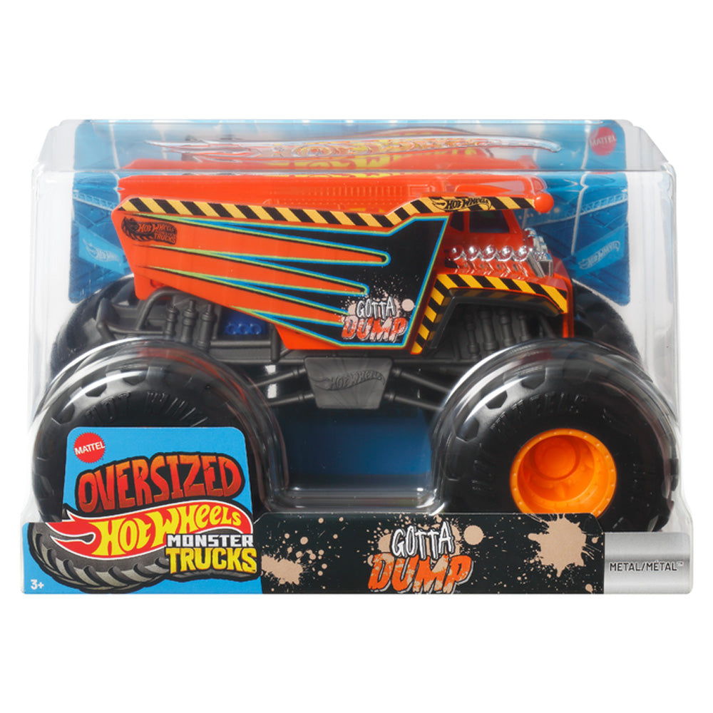 Hot Wheels Oversized Monster Truck - Gotta Dump - 1:24 Diecast JJB06