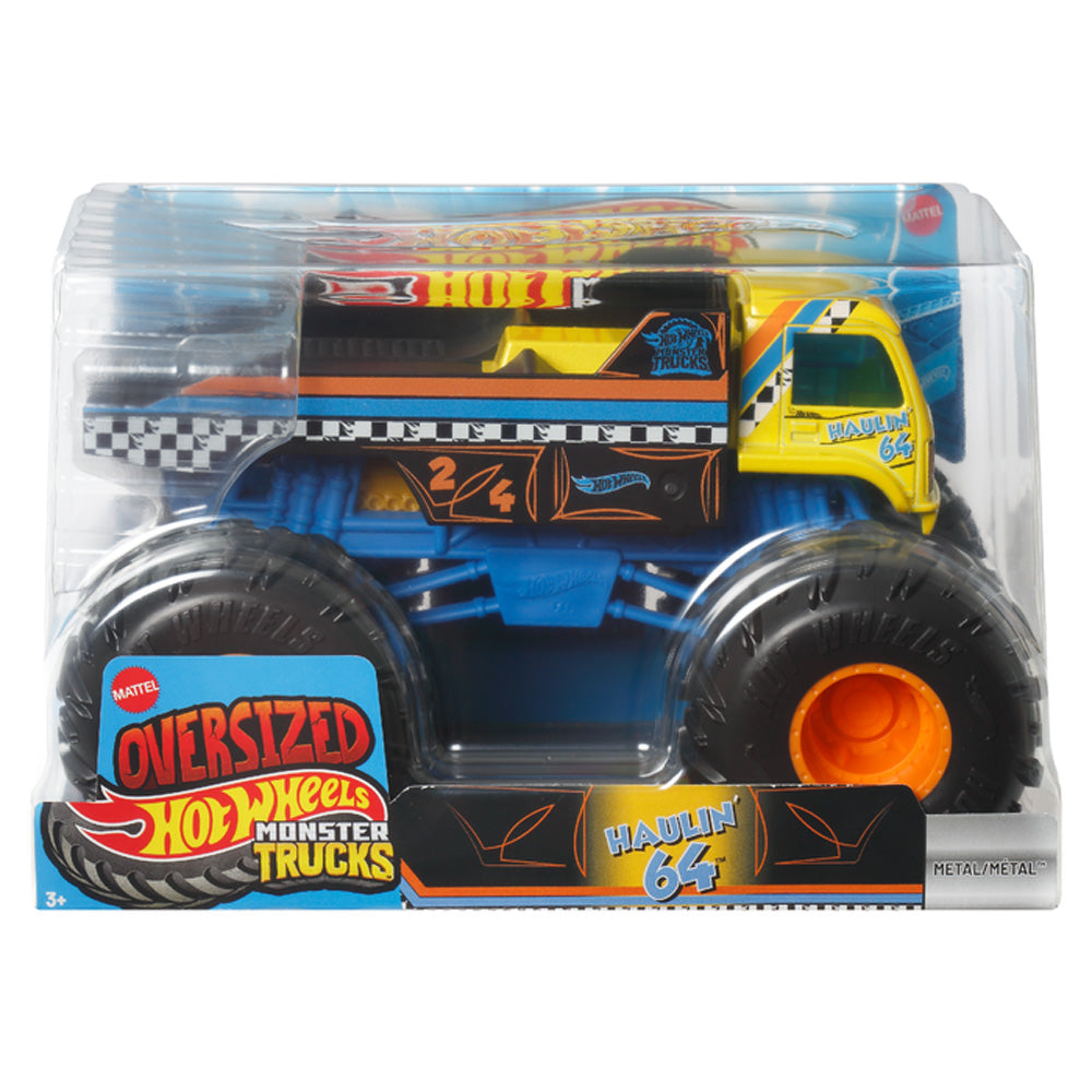 Hot Wheels Oversized Monster Truck - Haulin 64 - 1:24 Diecast JKP82
