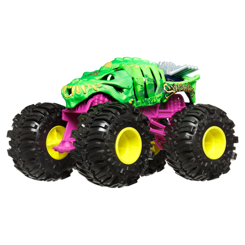 Hot Wheels Oversized Monster Truck - Skelesaurus - 1:24 Diecast JMT09