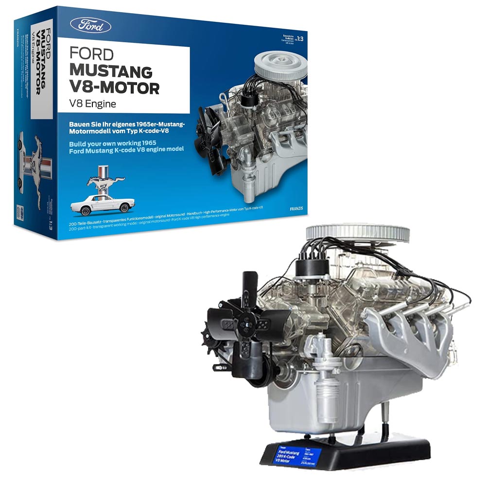 Franzis FMV019 Ford Mustang V8 Model Engine Kit 1:3 Scale