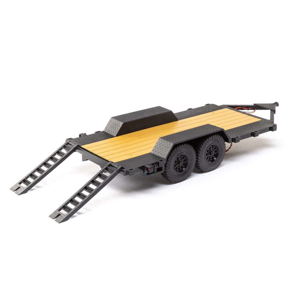 Axial SCX24 Flat Bed Vehicle Trailer w/LED Taillights 1:24 RTR RC Car