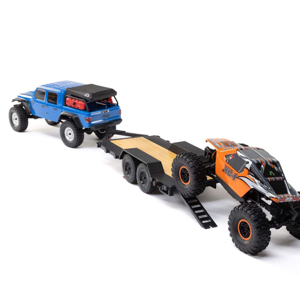 Axial SCX24 Flat Bed Vehicle Trailer w/LED Taillights 1:24 RTR RC Car