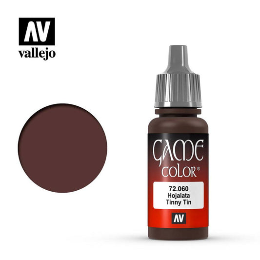 Vallejo Game Colour Tinny Tin Acrylic Paint 18ml Dropper Bottle 72060
