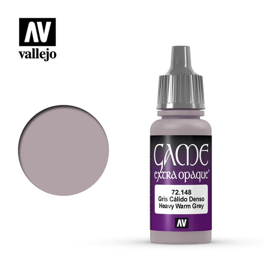 Vallejo Game Extra Opaque Heavy Warmgrey Acrylic Paint 18ml Dropper Bottle 72148