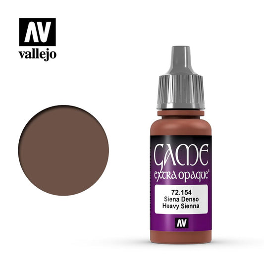 Vallejo Game Extra Opaque Heavy Siena Acrylic Paint 18ml Dropper Bottle 72154