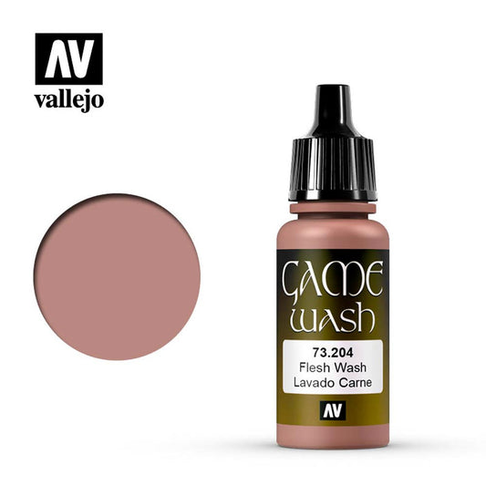Vallejo Game Wash Fleshtone Acrylic Paint 18ml Dropper Bottle 73204