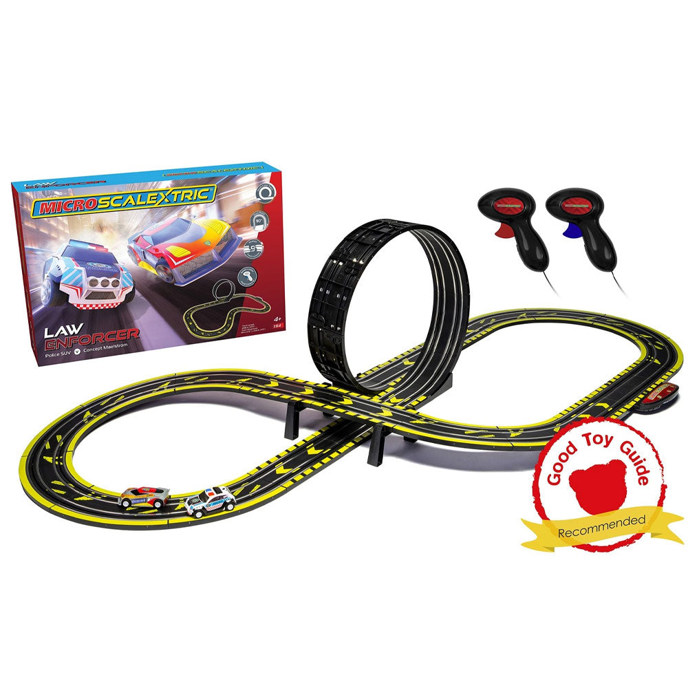 Micro Scalextric Set G1149 G1149M Law Enforcer Mains Powered Race Set