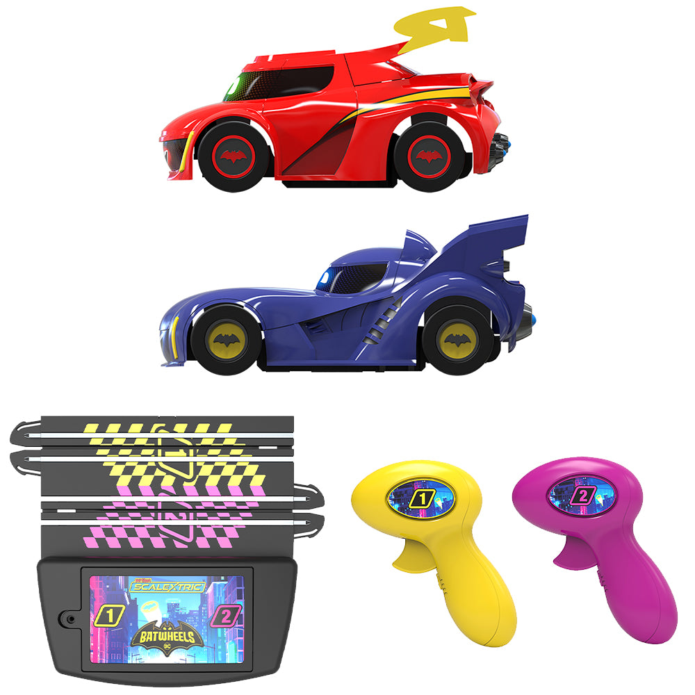 Micro Scalextric G1185M DC Batwheels: Batman vs Robin Battery Powered Race Set