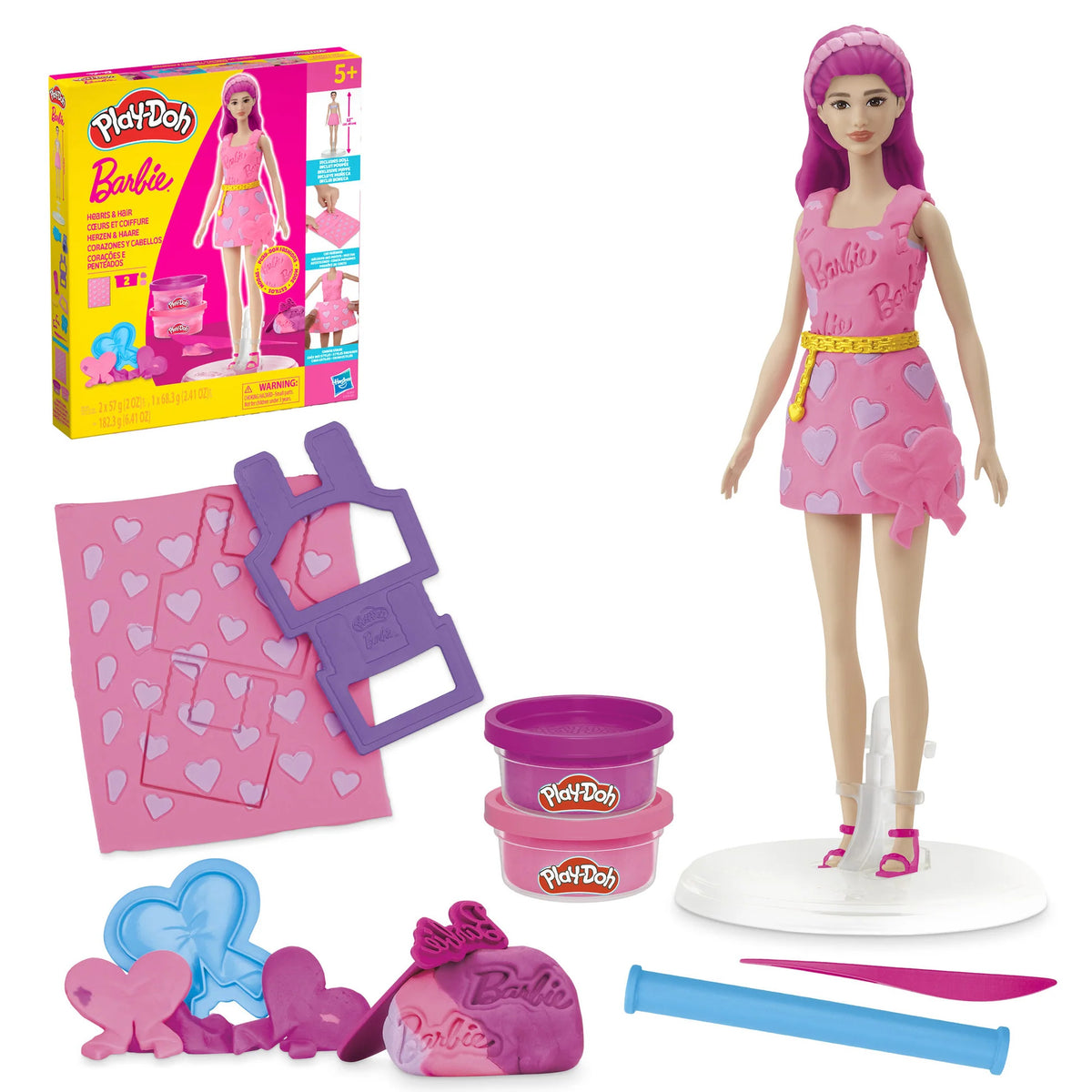 Play-Doh Barbie Fashion Accessories - Hearts & Hair - image 2