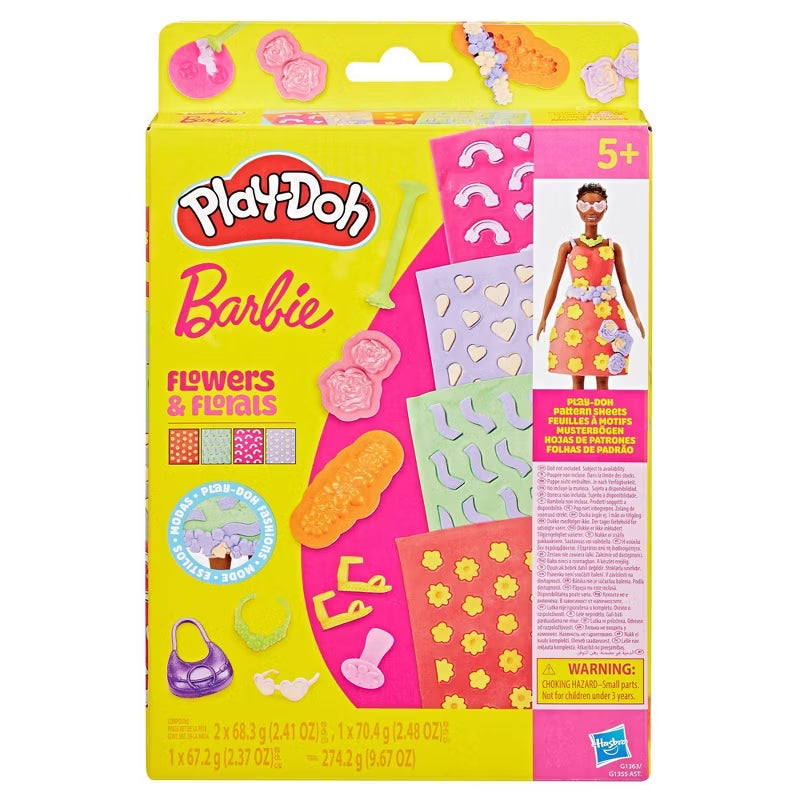 Play-Doh Barbie Flowers & Florals Pattern Sheets Accessory