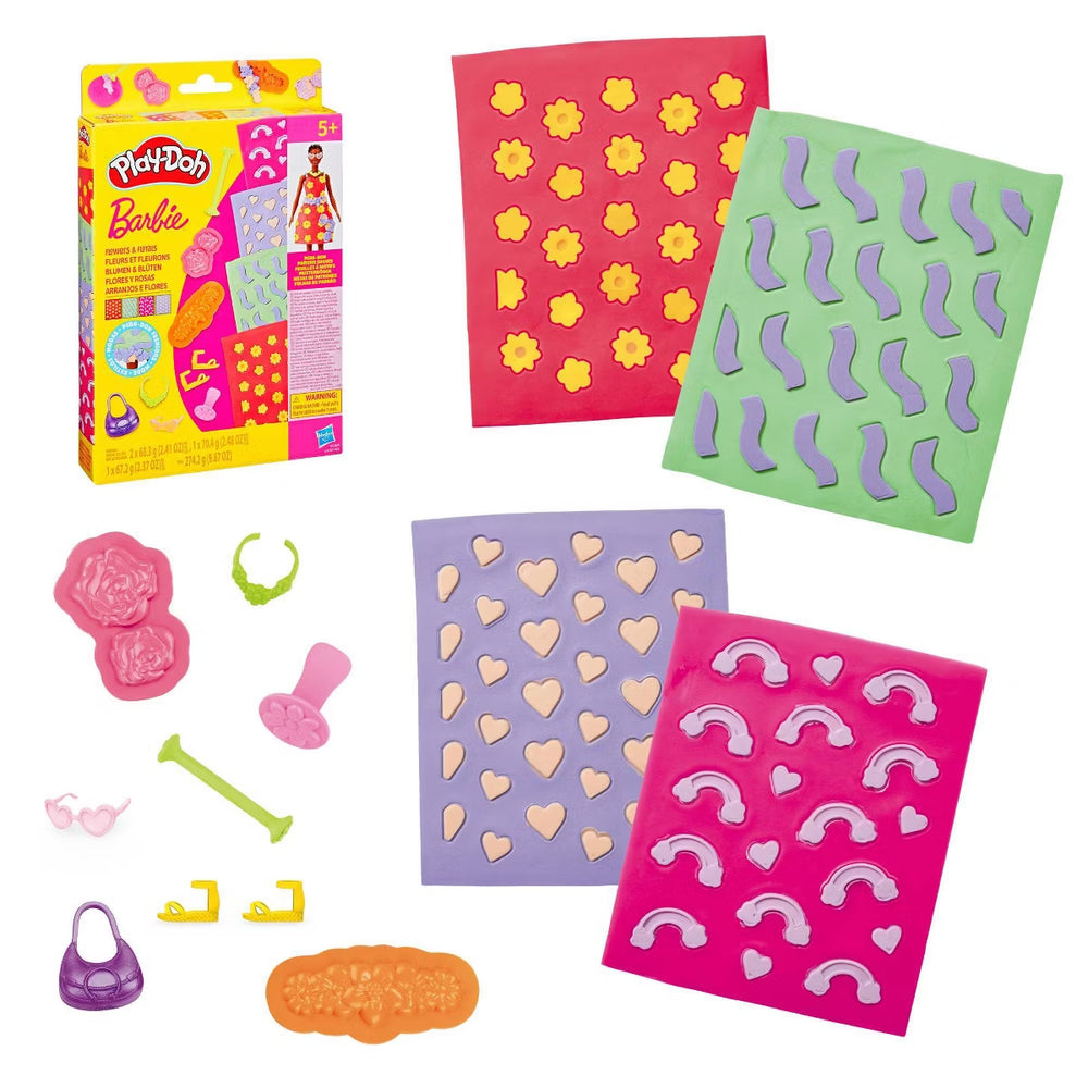 Play-Doh Barbie Flowers & Florals Pattern Sheets Accessory