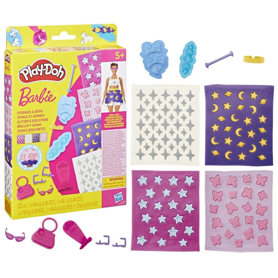 Play-Doh Barbie Sparkles & Gems Pattern Sheets Accessory - image 2