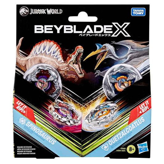 Beyblade X Jurassic World Spinosaurus vs Quetzalcoatlus Multipack