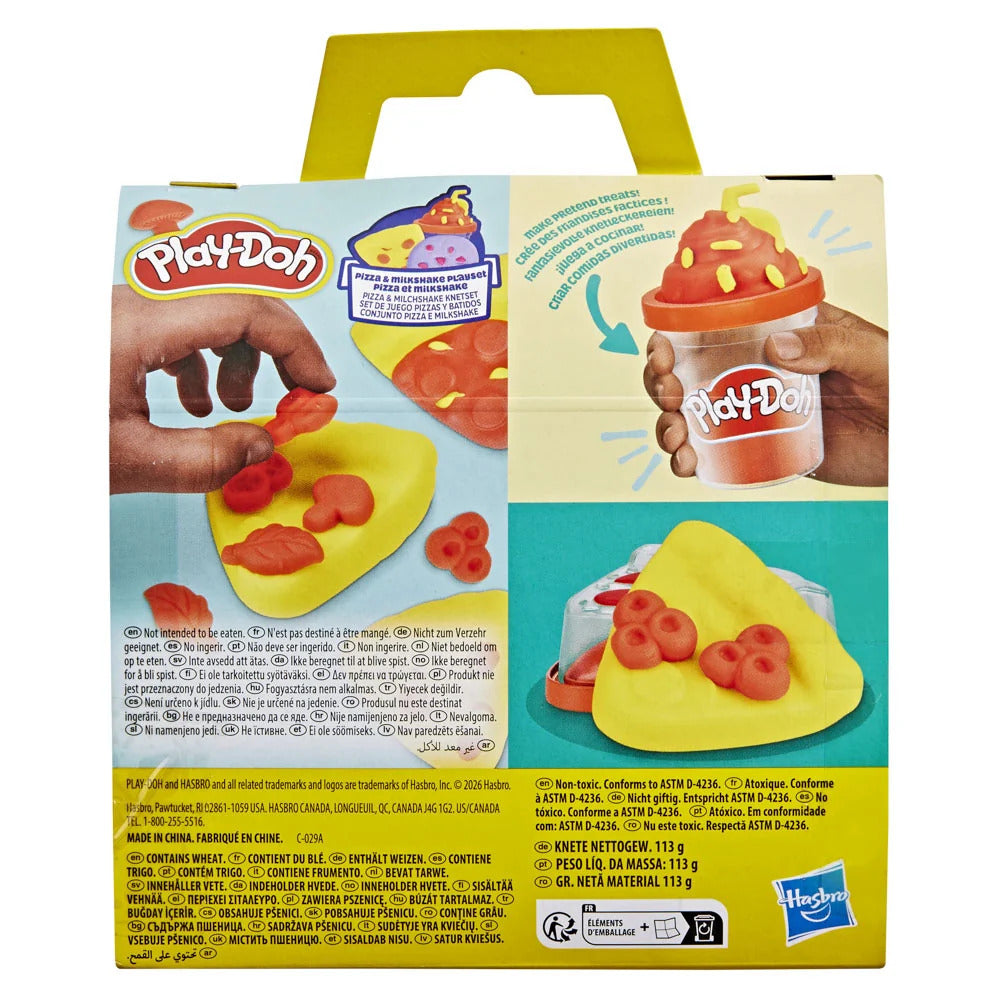 Play-Doh Pizza & Milkshake Treats-To-Go Playset Sensory Toy