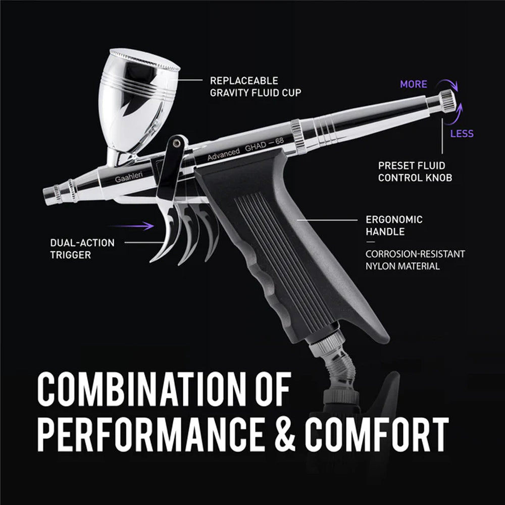 Gaahleri GHAD-68 Advanced Series Pistol-Trigger Airbrush 0.38mm & 0.5mm 40140