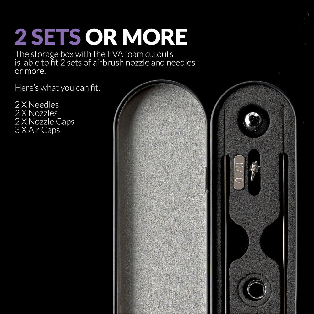 Gaahleri Airbrush Needle/Nozzle/Parts Storage Box