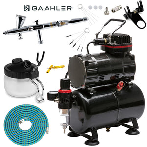 Gaahleri Mobius 0.2mm Airbrush Standard Compressor Bundle Kit