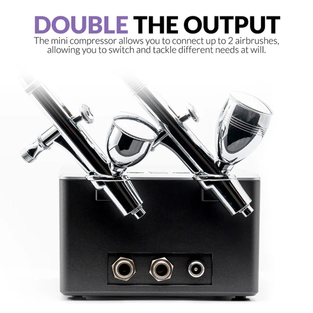 Gaahleri Ambition Series GTS-06 Airbrush & Serenair Mini Compressor Set 42946