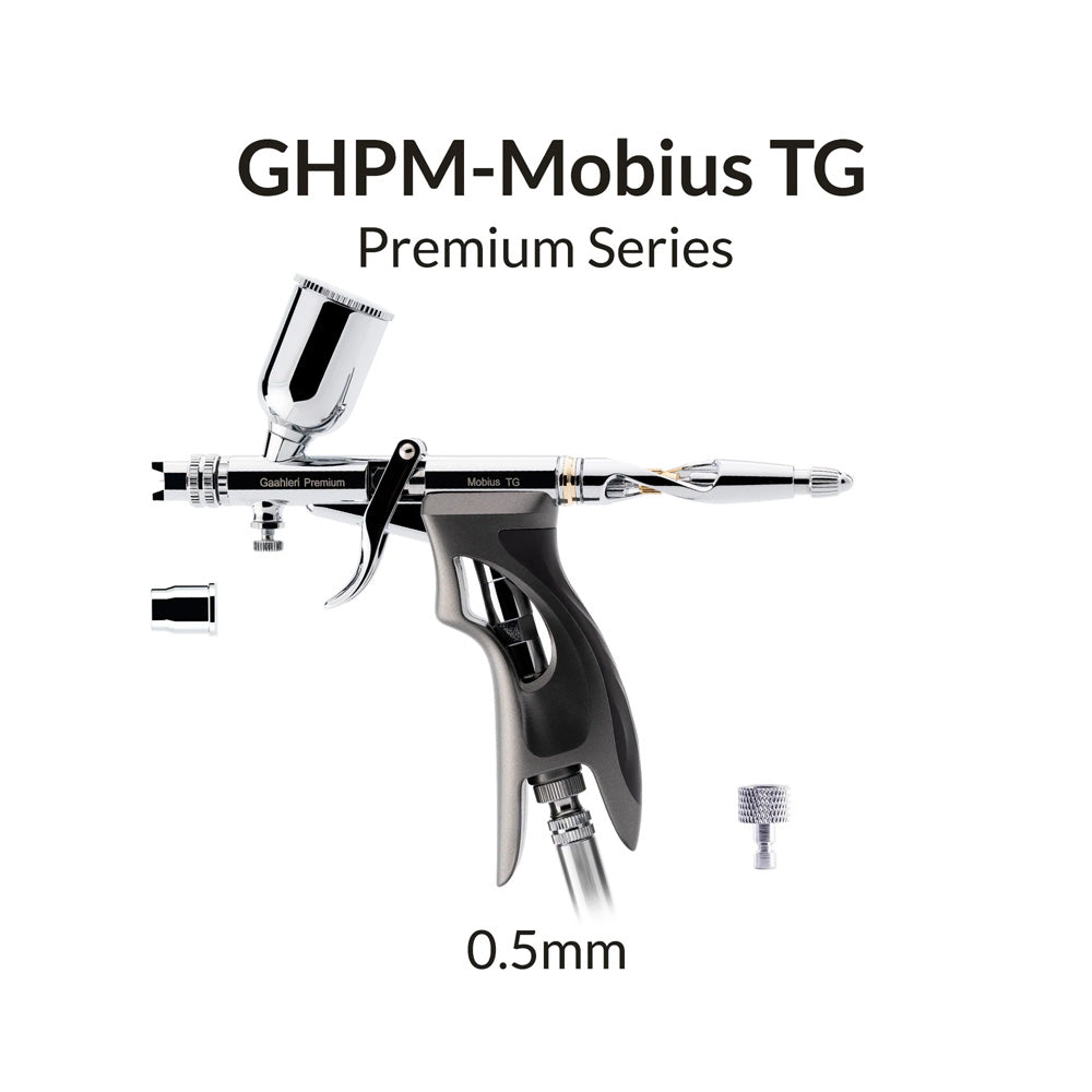 Gaahleri GHPM-Mobius TG 0.5 Trigger-Grip Airbrush Premium Compressor Bundle Kit