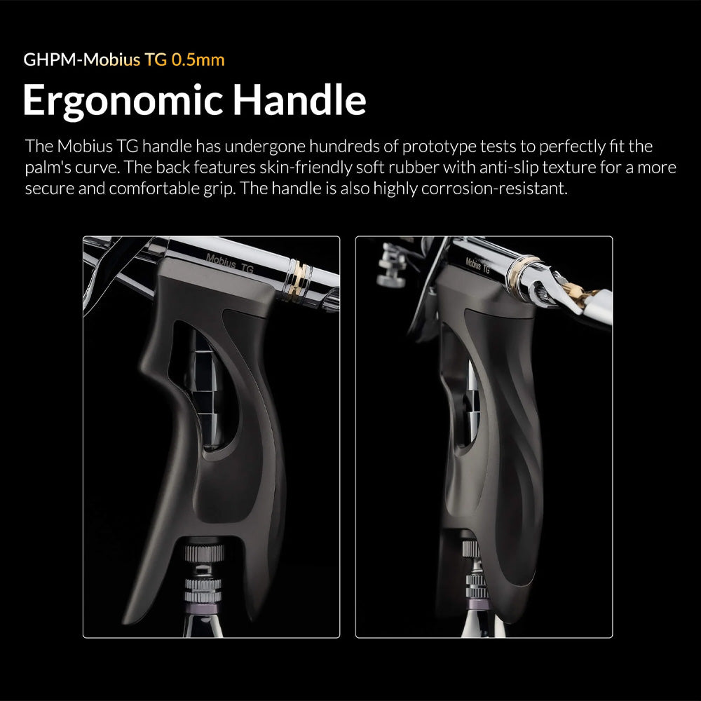 Gaahleri GHPM-Mobius TG 0.5 Trigger-Grip Airbrush Premium Compressor Bundle Kit