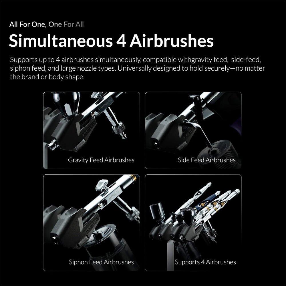 Gaahleri Element XIII AirHub Pro - Four-Airbrush Holder with Air Control