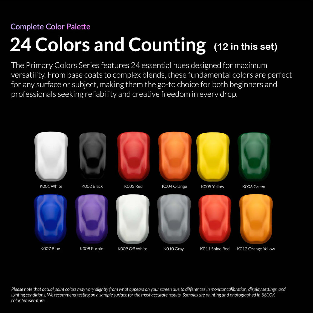 Gaahleri Kaleido ColorWorks: 12-Colour Primary Acrylic Paint Set 48672