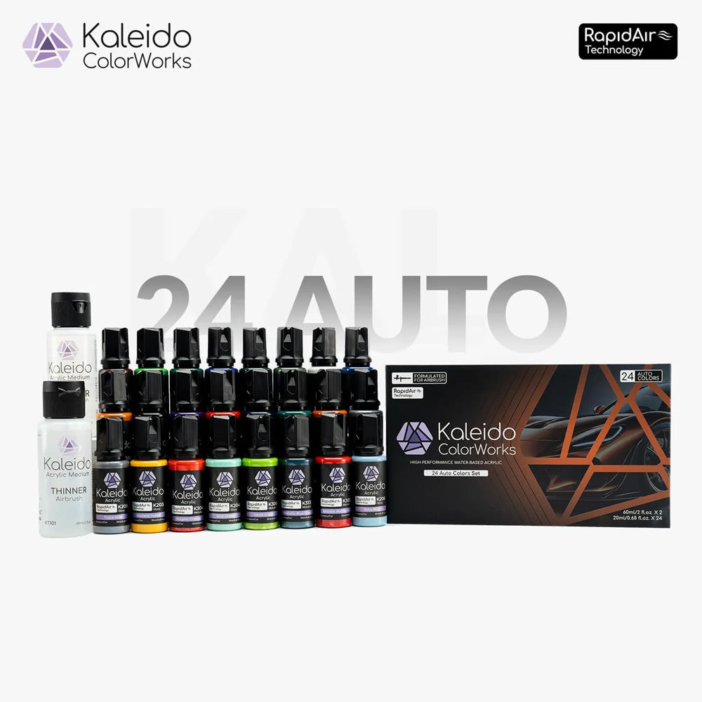 Gaahleri Kaleido ColorWorks: 24-Colour Auto Car Acrylic Paint Set 48702
