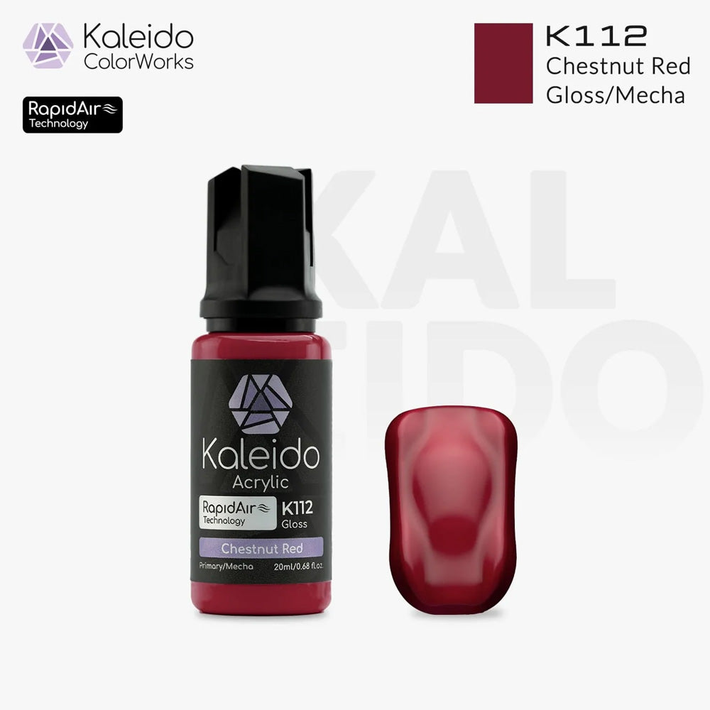 Gaahleri Kaleido ColorWorks K112 Chestnut Red 20ml Acrylic Airbrush Paint