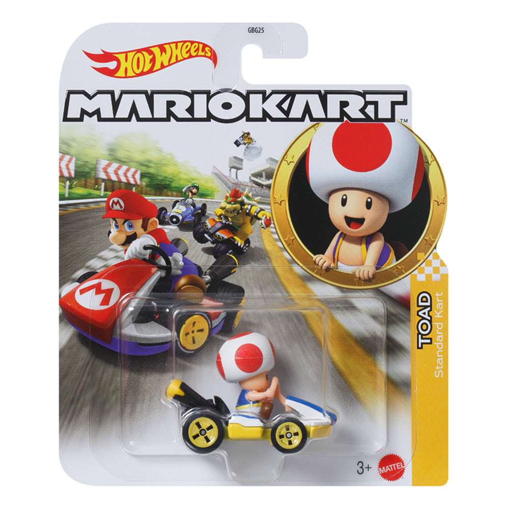 Hot Wheels Mariokart: Toad 1:64 Diecast Car Mattel GJH63