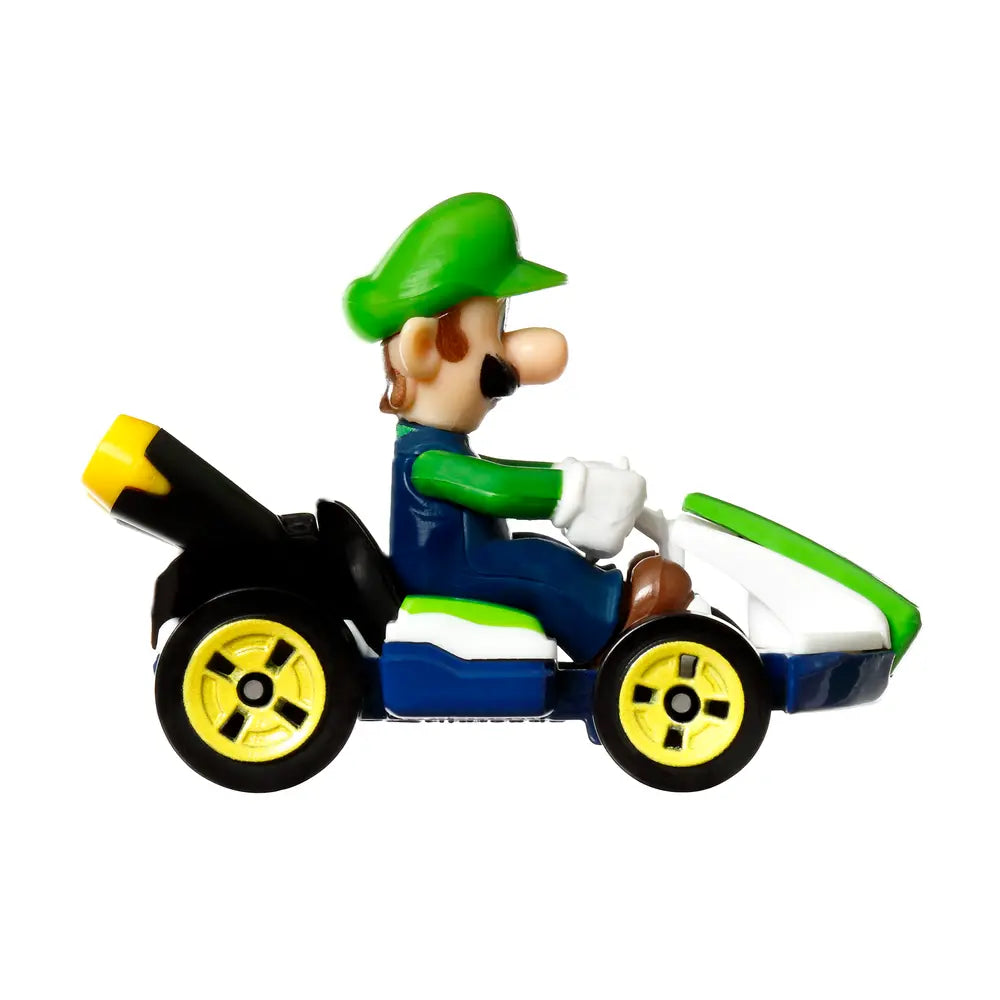 Hot Wheels Mario Kart Luigi Standard Kart 1:64 Vehicle Age 3+ Mattel GLP37