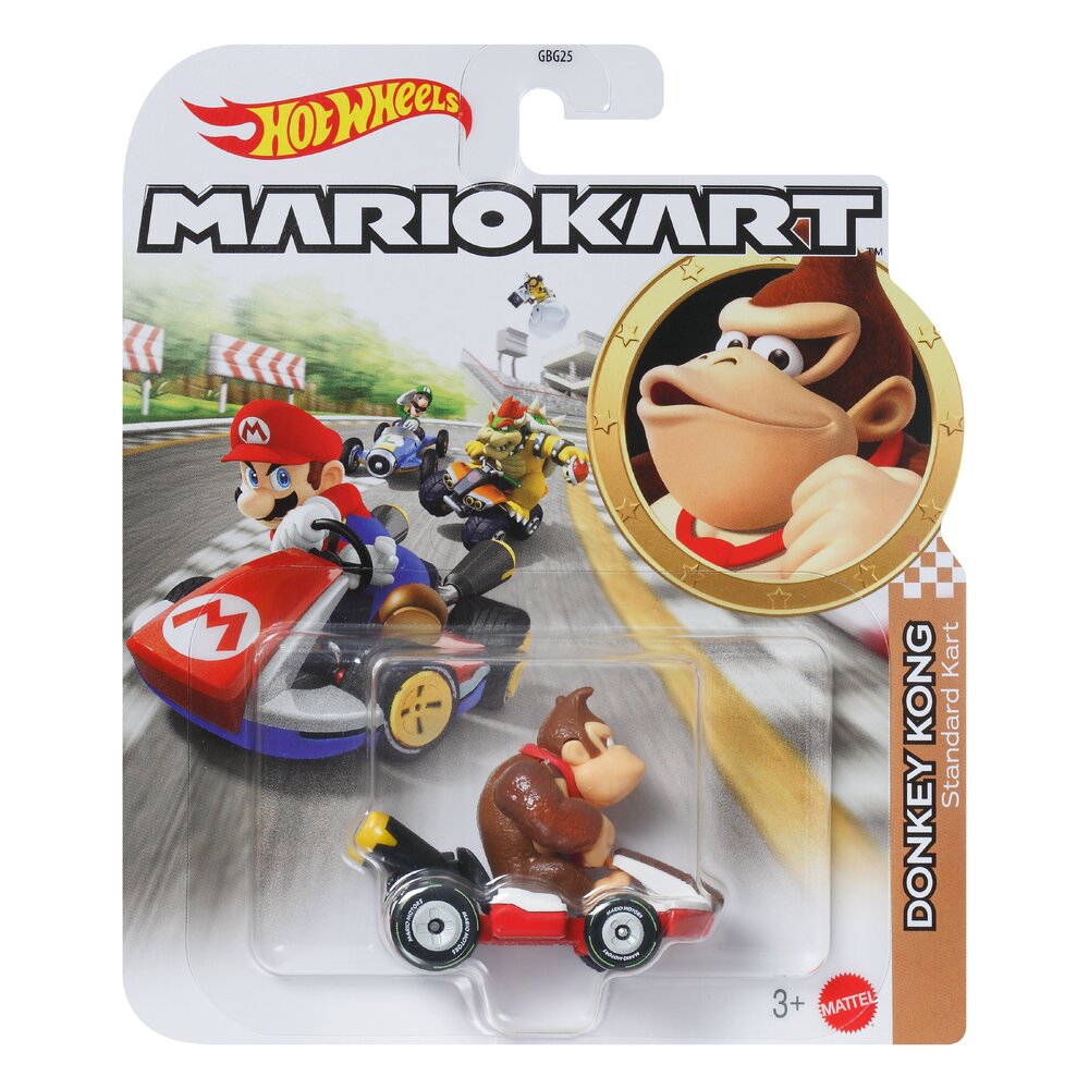 Hot Wheels Mario Kart Donkey Kong & Standard Kart 1:64 Age 3+ Mattel GRN24