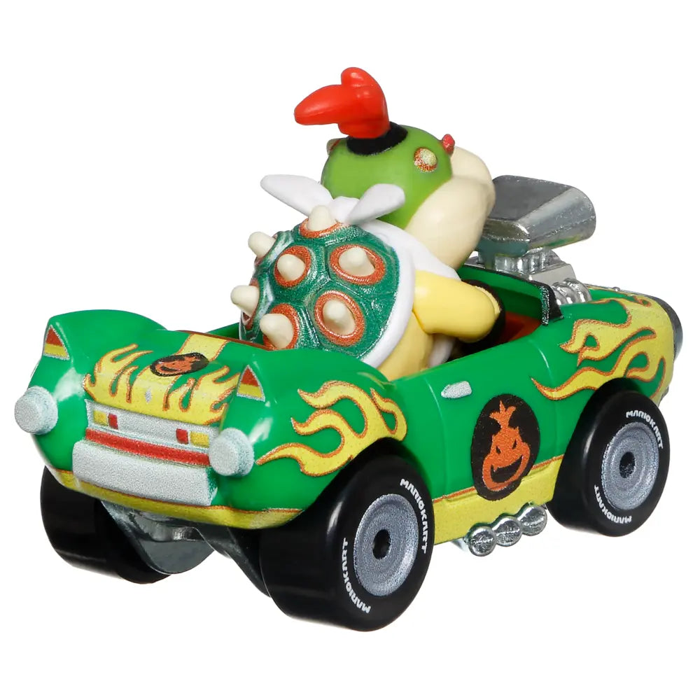 Hot Wheels Mario Kart Bowser Jr. Flame Flyer 1:64 Vehicle Age 3+ Mattel HDB27