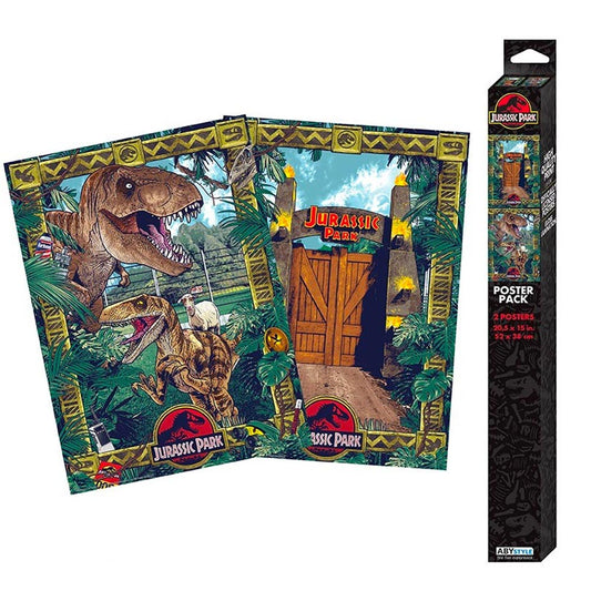 JURASSIC PARK Set 2 Chibi Posters 52cm x 38cm - Gates and Biodiversity GBYDCO041