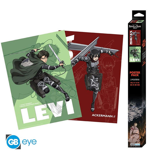 ATTACK ON TITAN - 2x Chibi Posters - Chibi poster set 1 GBYDCO054