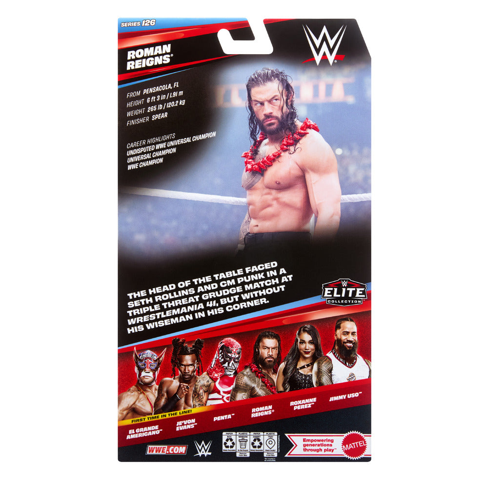 WWE Elite Collection Roman Reigns 6" Figure -Series 126 Mattel JHT89