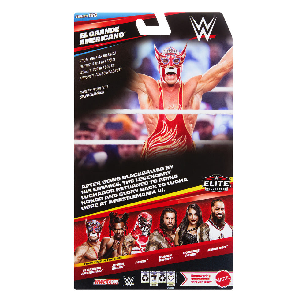 WWE Elite Collection Ei Grande Americano 6" Figure -Series 126 Mattel JHT91