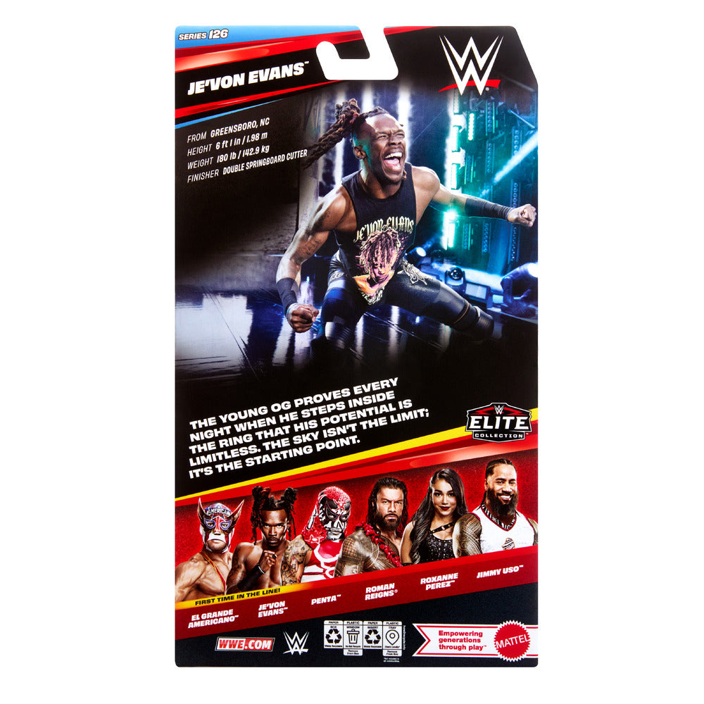 WWE Elite Collection Jevon Evans 6" Figure -Series 126 Mattel JHT92