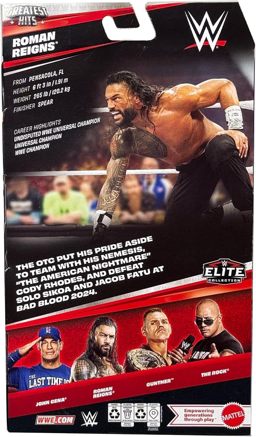 WWE Elite Collection Greatest Hits: Roman Reigns 6" Figure Mattel JHV00 - image 2